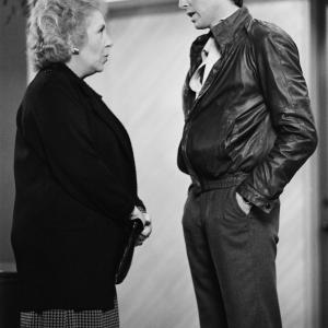 Still of Pierce Brosnan and Doris Roberts in Remington Steele 1982