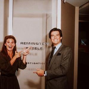 Remington Steele Stephanie Zimbalist Pierce Brosnan 1983 MTM  NBC