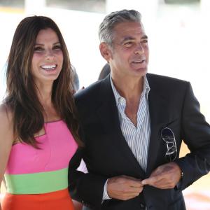 Sandra Bullock and George Clooney at event of Gravitacija 2013