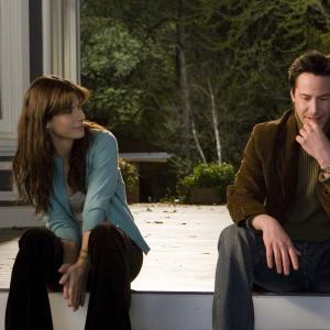 Still of Sandra Bullock and Keanu Reeves in The Lake House 2006