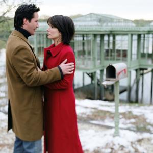 Still of Sandra Bullock and Keanu Reeves in The Lake House 2006