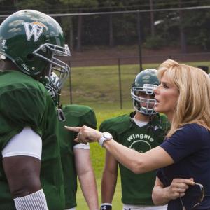Still of Sandra Bullock and Quinton Aaron in The Blind Side (2009)