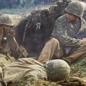 Still of Nicolas Cage and Adam Beach in Windtalkers (2002)