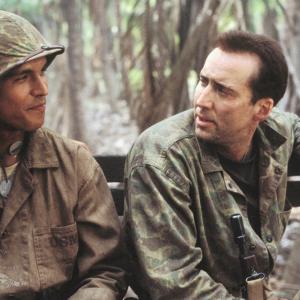 Still of Nicolas Cage and Adam Beach in Windtalkers 2002