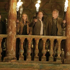 Still of Nicolas Cage, Jon Voight, Justin Bartha and Diane Kruger in National Treasure (2004)
