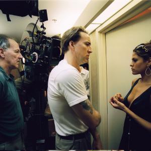 Still of Nicolas Cage Werner Herzog and Eva Mendes in The Bad Lieutenant Port of Call  New Orleans 2009