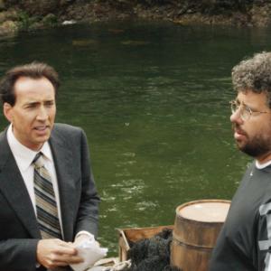 Nicolas Cage and Neil LaBute in The Wicker Man 2006