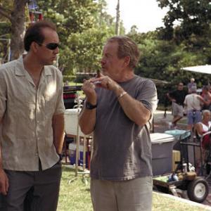 Nicolas Cage and Ridley Scott in Matchstick Men (2003)