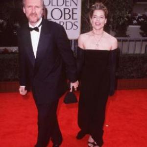 James Cameron and Linda Hamilton