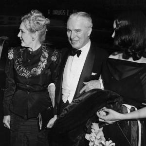 Mary Pickford Charlie Chaplin Ona ONeil at premiere of MONSIEUR VERDOUX United Artists 1947 IV