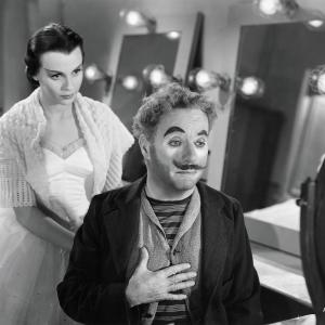 Still of Charles Chaplin and Claire Bloom in Limelight 1952