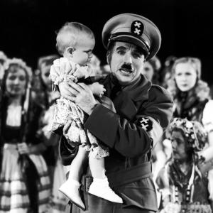 Still of Charles Chaplin in The Great Dictator 1940