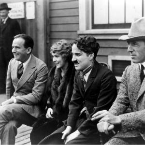 Charles Chaplin, D.W. Griffith, Douglas Fairbanks and Mary Pickford