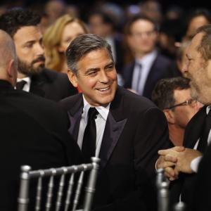 George Clooney and Harvey Weinstein