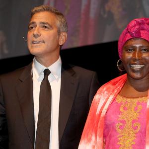 George Clooney and Hawa Mahamad