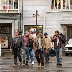 Still of George Clooney, Mark Wahlberg, John C. Reilly, William Fichtner, Allen Payne and John Hawkes in The Perfect Storm (2000)