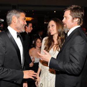 Brad Pitt George Clooney and Angelina Jolie