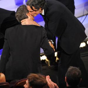 George Clooney and Daniel DayLewis at event of The 80th Annual Academy Awards 2008