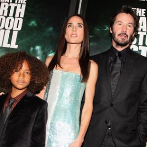 Jennifer Connelly Keanu Reeves and Jaden Smith at event of The Day the Earth Stood Still 2008