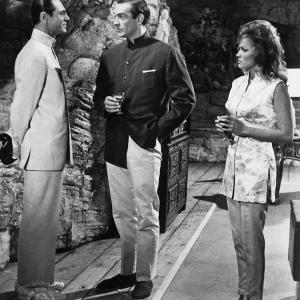 Still of Sean Connery Ursula Andress and Joseph Wiseman in Daktaras Ne 1962