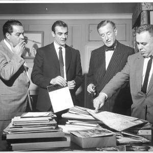 Sean Connery, Ian Fleming, Albert R. Broccoli, Harry Saltzman
