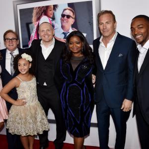 Kevin Costner, Mike Binder, Bill Burr, Paula Newsome, Octavia Spencer, Anthony Mackie and Jillian Estell at event of Black or White (2014)