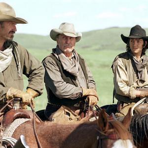 Kevin Costner Robert Duvall and Diego Luna in Open Range 2003