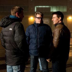 Still of Tom Cruise and Christopher McQuarrie in Dzekas Ryceris 2012