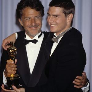 Dustin Hoffman and Tom Cruise at The Academy Awards