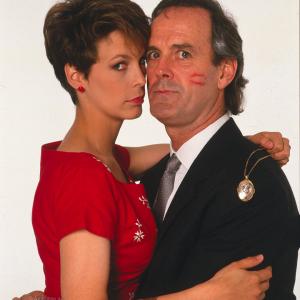 Still of John Cleese and Jamie Lee Curtis in A Fish Called Wanda 1988