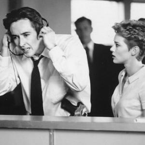 Still of John Cusack and Angela Featherstone in Con Air 1997