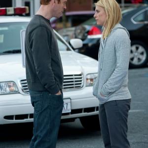 Still of Claire Danes and Damian Lewis in Tevyne 2011