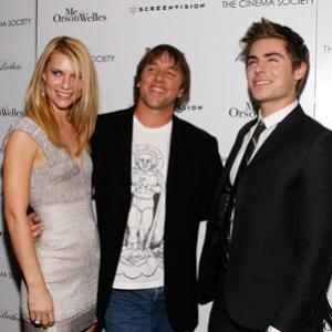 Claire Danes, Richard Linklater and Zac Efron at event of Me and Orson Welles (2008)