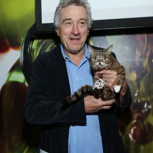 Robert De Niro and cat Lil Bub attend the Directors Brunch during the 2013 Tribeca Film Festival on April 23 2013 in New York City