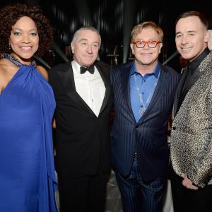 Robert De Niro, Elton John, David Furnish and Grace Hightower