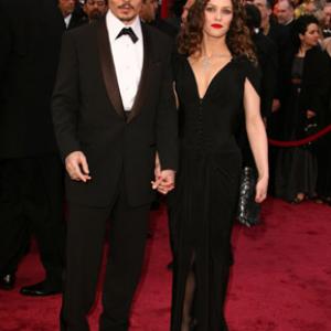 Johnny Depp and Vanessa Paradis at event of The 80th Annual Academy Awards 2008