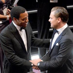 Leonardo DiCaprio and Chiwetel Ejiofor at event of The Oscars 2014