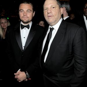 Leonardo DiCaprio and Harvey Weinstein
