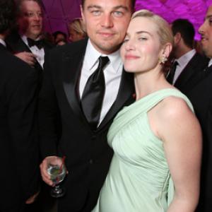 Leonardo DiCaprio and Kate Winslet at event of The 79th Annual Academy Awards (2007)