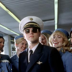 Frank with his bevy of aspiring flight attendants