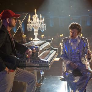 Michael Douglas and Steven Soderbergh in Behind the Candelabra 2013