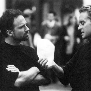 Still of Michael Douglas and David Fincher in The Game 1997
