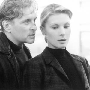 Still of Michael Douglas and Deborah Kara Unger in The Game 1997