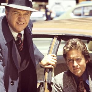 Still of Michael Douglas and Karl Malden in The Streets of San Francisco 1972
