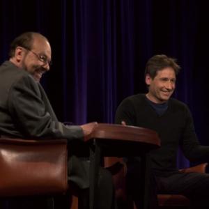 Still of David Duchovny and James Lipton in Inside the Actors Studio 1994