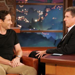 David Duchovny and Craig Ferguson at event of The Late Late Show with Craig Ferguson 2005