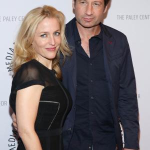 Gillian Anderson and David Duchovny at event of X failai 1993