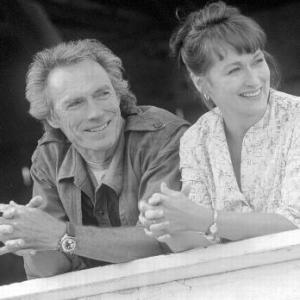 Still of Clint Eastwood and Meryl Streep in Medisono grafystes tiltai 1995