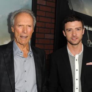 Clint Eastwood and Justin Timberlake at event of Trouble with the Curve (2012)