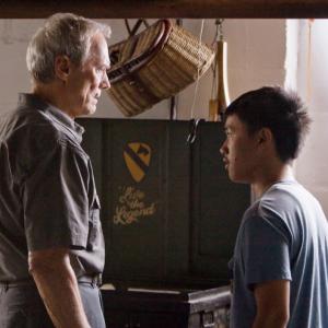 Still of Clint Eastwood and Bee Vang in Gran Torino 2008